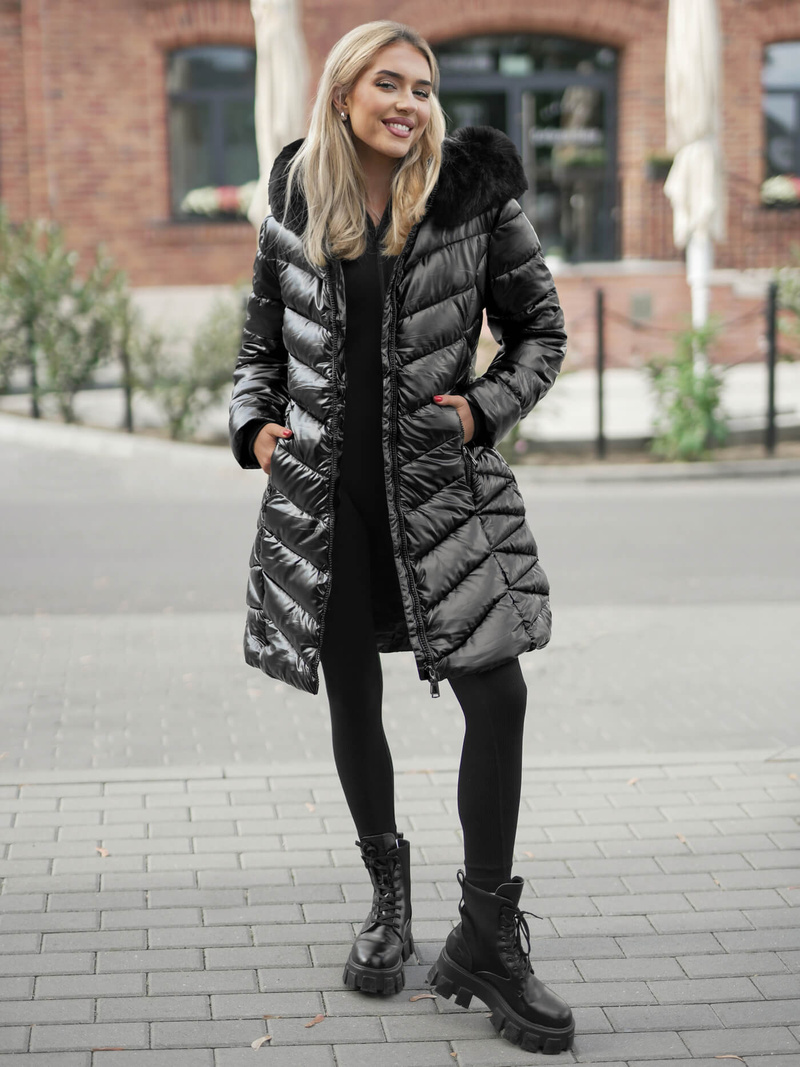 Ženska jakna črni OZONEE JS/16M9100/392Z