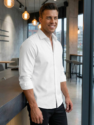 Moška srajca bela OZONEE V/V189