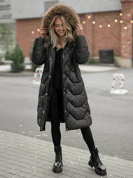 Ženska zimska jakna črna OZONEE O/5M3229/392Z