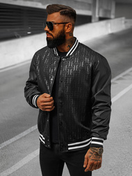 Moška prehodna bomber jakna črna OZONEE O/3A172Z