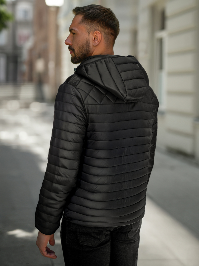 Moška jakna črna OZONEE JS/16M9328/392B