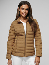 Ženska jakna temno bež OZONEE JS/16M9109/84