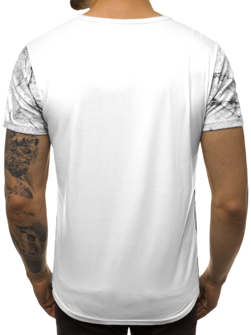 Moška majica bela OZONEE JS/SS10925