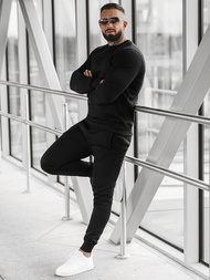 Moška trenirka črna OZONEE JS/XW2001