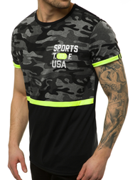 Moška majica črna OZONEE JS/SS10982