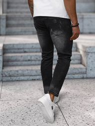 Moške kavbojke črne OZONEE NB/MP0063/1N