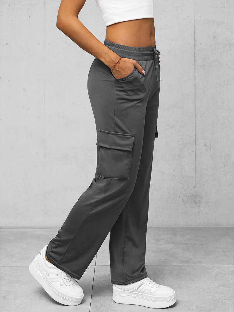 Ženske hlače grafitne OZONEE O/HGM6616