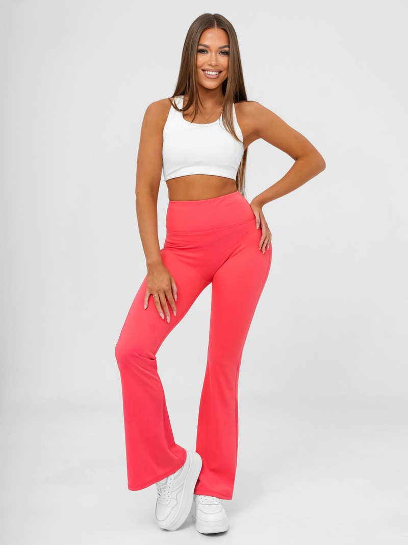 Ženske pajkice s širokimi nogami malinove OZONEE JS/KTK006-J