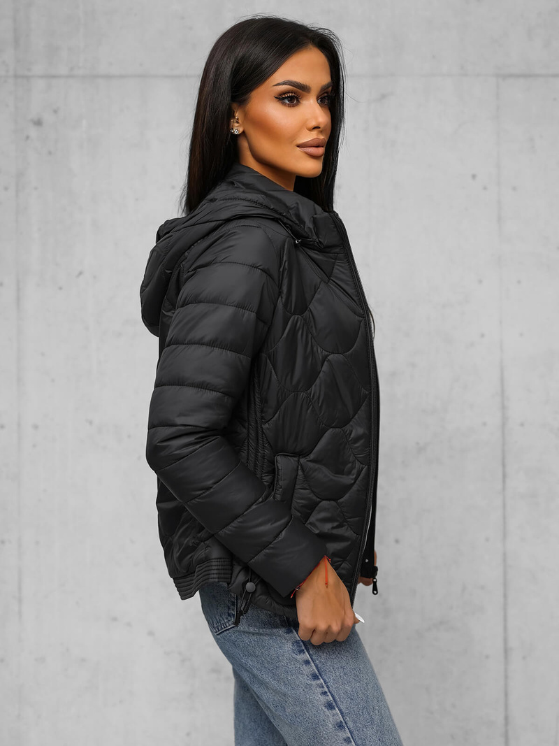 Ženska jakna črna OZONEE JS/16M9239/392