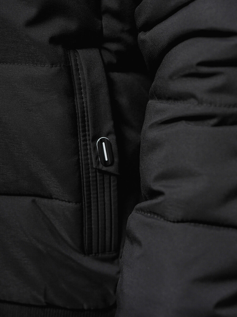 Moška zimska jakna črna OZONEE JS/84M3029/392