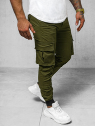 Moške Hlače Cargo Jogger zelene OZONEE NB/MP0208MVZ