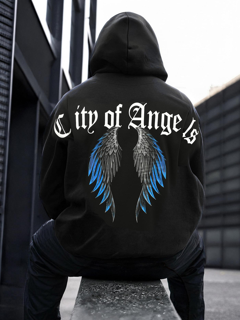 Moška jopa s kapuco črna OZONEE JS/21B1901/3