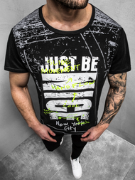 Moška majica črna OZONEE JS/KS1983Z