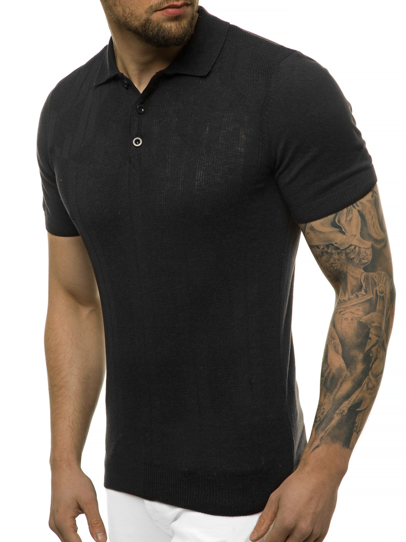 Moška polo majica črna OZONEE L/2495