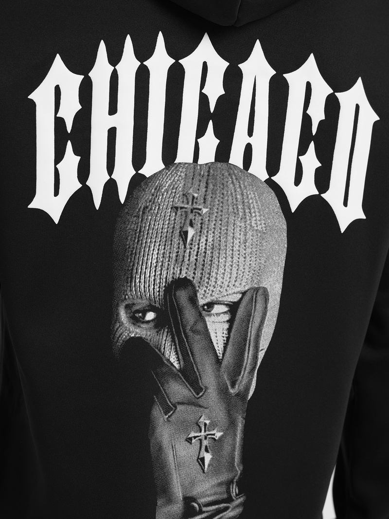 Moška jopa s kapuco črna OZONEE JS/21B1903/3