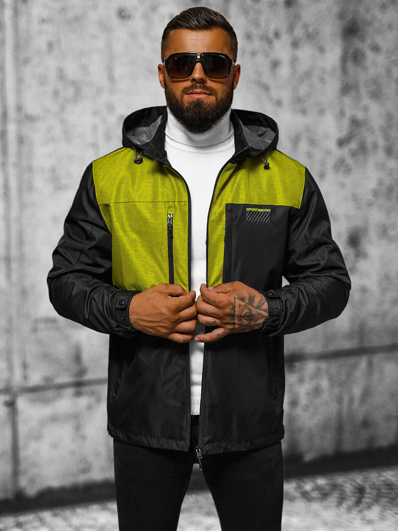 Moška jakna črna OZONEE JS/22M311/392