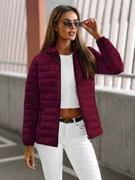 Ženska jakna bordo OZONEE JS/16M9103/01Z