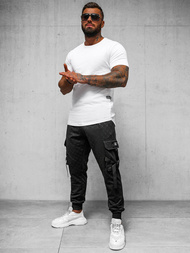 Moške športne hlače črne OZONEE O/PS6021