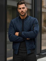 Moška jakna mornarsko modra OZONEE JS/MY01Z