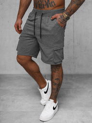 Moške športne kratke hlače grafitne OZONEE JS/8K1505/5