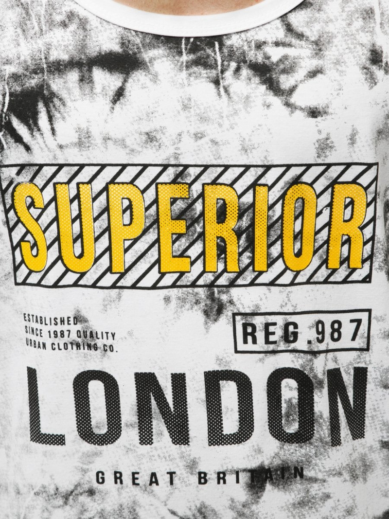 Moška majica brez rokavov bela OZONEE JS/SS11037