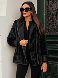 Ženska jakna črna OZONEE JS/11Z8075Z