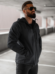 Moška softshell jakna črna OZONEE JS/27B6523/3Z