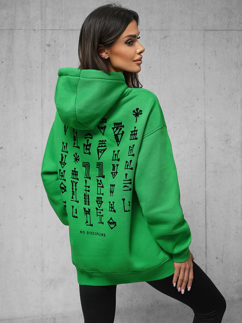 Jopa s kapuco zelena OZONEE O/SWE23017Z