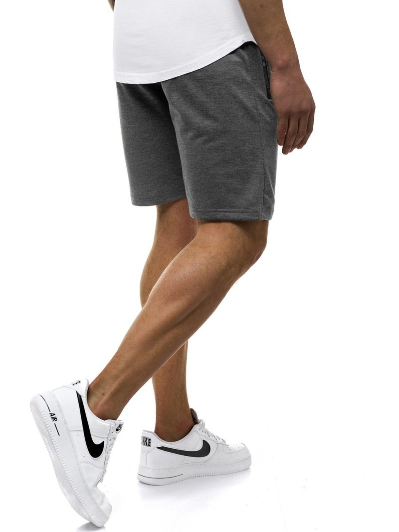 Moške kratke hlače temno-sive OZONEE JS/XW38