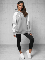 Jopa s kapuco siva OZONEE O/SWE23027