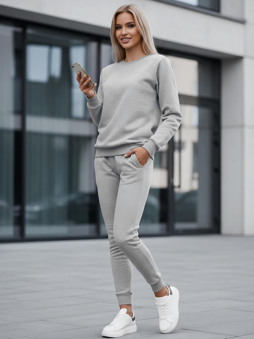 Ženski dvodelni komplet trenirka siva OZONEE JS/CKW01