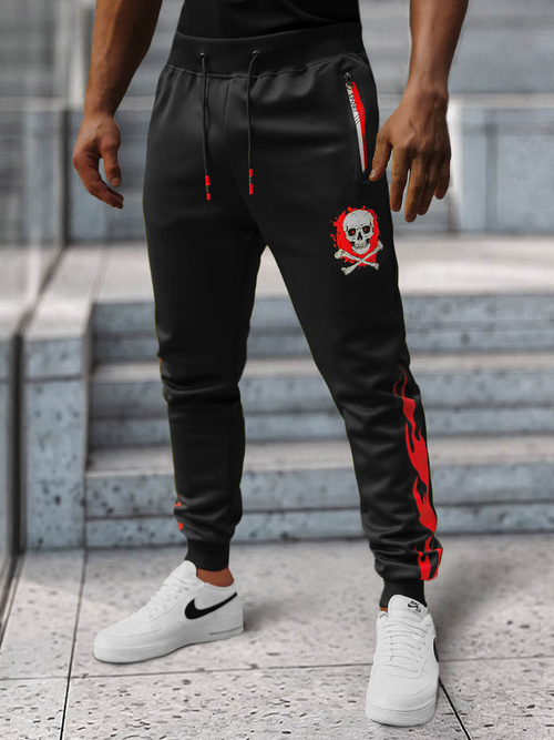 Moške športne hlače črne OZONEE JS/K10237Z