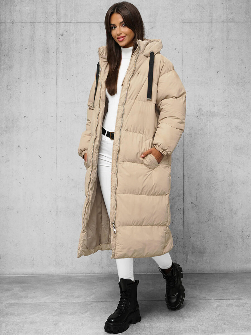 Ženska jakna bež OZONEE JS/5M3163/62Z