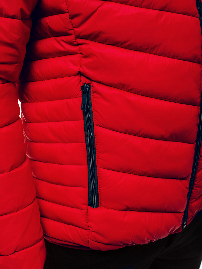 Moška prehodna jakna rdeča OZONEE JB/JP1137