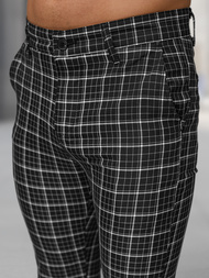 Moške hlače chino črne OZONEE DJ/5515Z