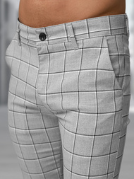 Moške hlače chino sive OZONEE DJ/5522Z