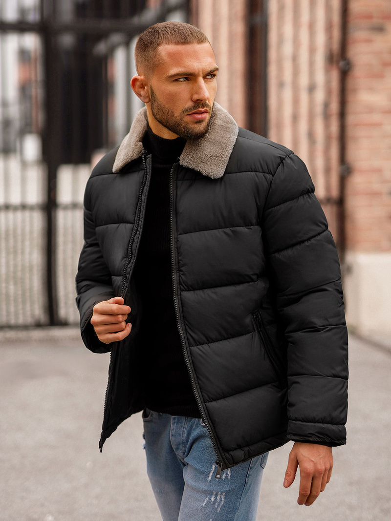 Moška jakna črna OZONEE JS/31M5010Z