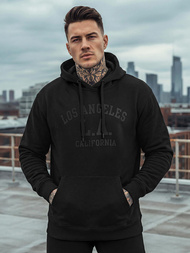 Moška jopa s kapuco črna OZONEE JS/8B1972/3