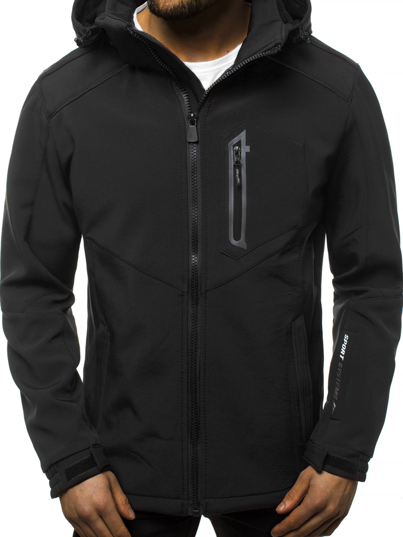 Moška softshell jakna črna OZONEE GE/12259