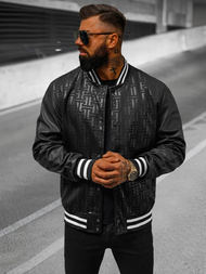 Moška prehodna bomber jakna črna OZONEE O/3A172Z