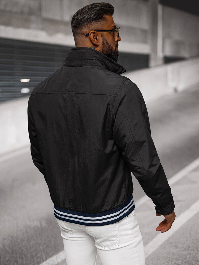 Moška prehodna jakna črna OZONEE JS/5M3101/392Z