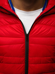 Moška prehodna jakna rdeča OZONEE JB/JP1139