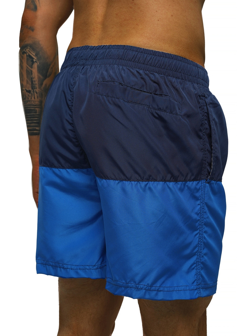 Moške kopalne kratke hlače mornarsko modro-modre OZONEE JS/HM054