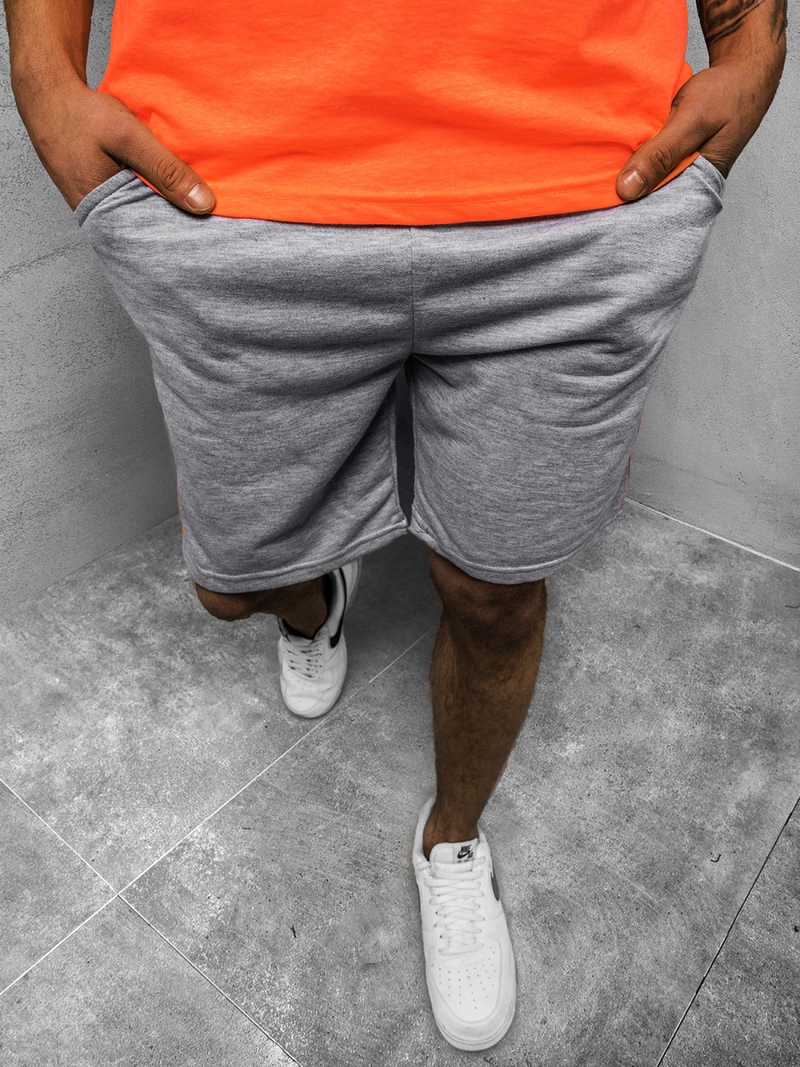 Moške kratke hlače sive OZONEE JS/KS2505Z