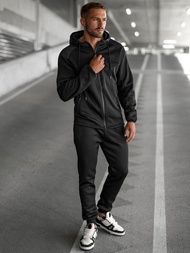 Moška trenirka črna OZONEE JS/8C1967/3