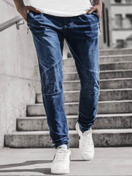 Moške hlače jogger modre OZONEE JS/KK1106