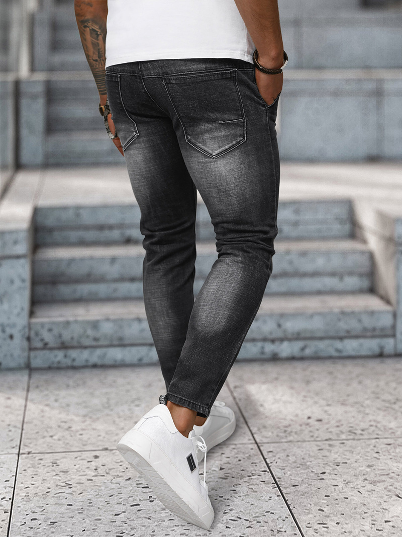 Moške Kavbojke Črne OZONEE NB/MP0091N