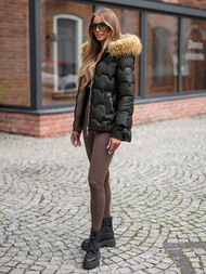 Ženska zimska jakna črna OZONEE JS/5M3337/392