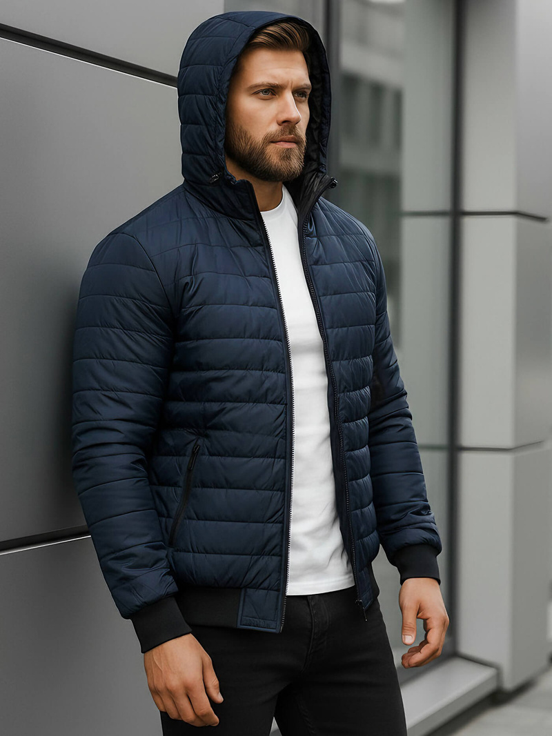 Moška jakna mornarsko modra OZONEE JS/MY13Z