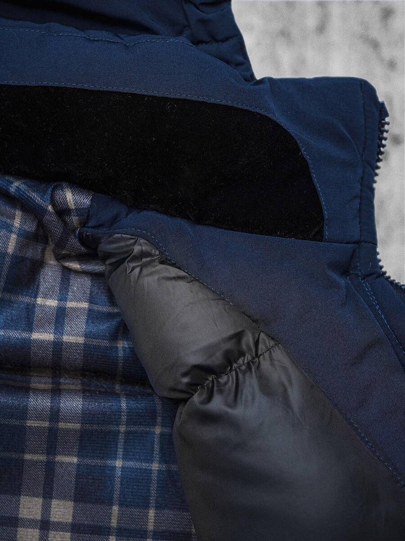 Moška zimska jakna mornarsko modri OZONEE JS/5M718/215